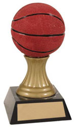 SBasketball on gold pedestal